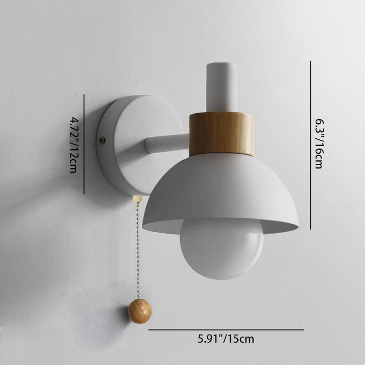 Nordic Macaron Globe 1-Light Wall Sconce Lamp