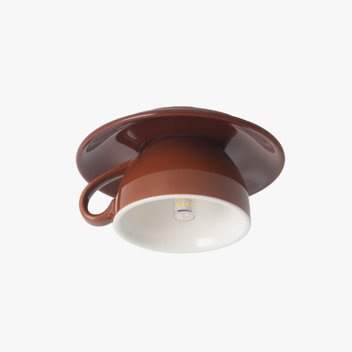Ceramic Teacup Ceiling Light | Glossy, 11 Colours