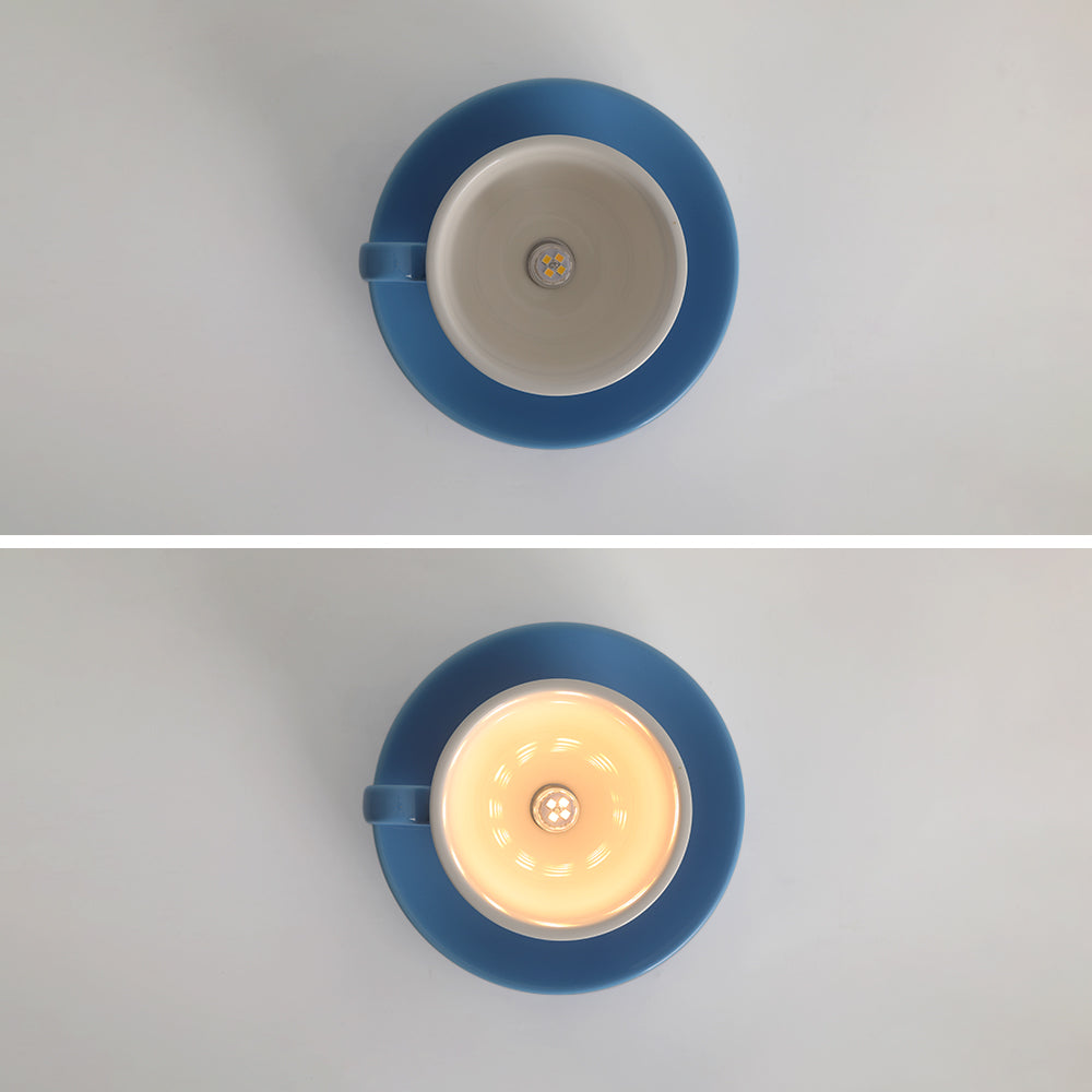 Ceramic Teacup Ceiling Light | Glossy, 11 Colours