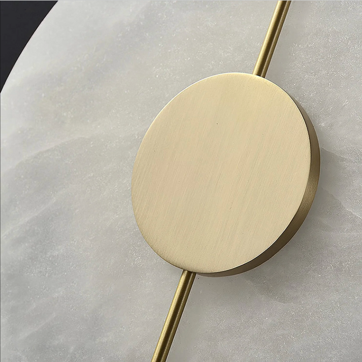 Modern Nordic Marble Round Wall Sconce LED 1-Light