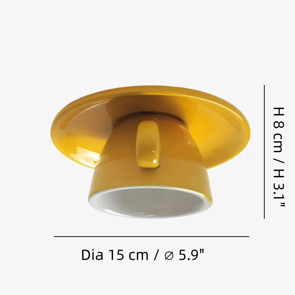 Birgitta Coffee Cups Ceramic Ceiling Light