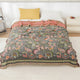 Boho Cotton Throw | Folk Art Pattern with Tassels