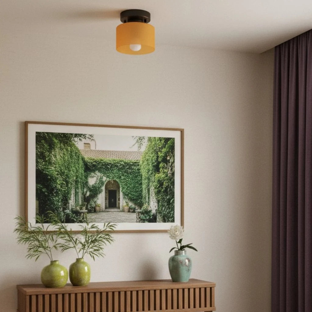 Brielle Bauhaus Colourful Glass Ceiling Lamp