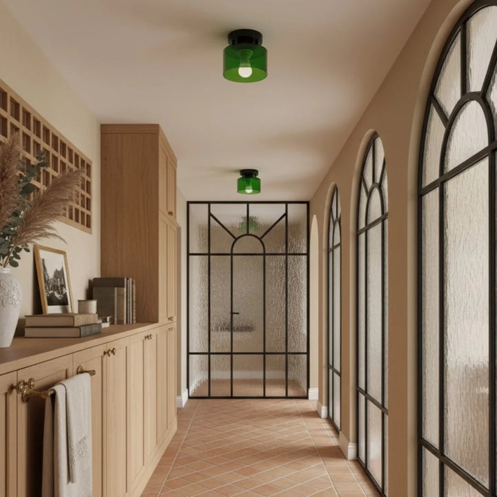 Brielle Bauhaus Colourful Glass Ceiling Lamp