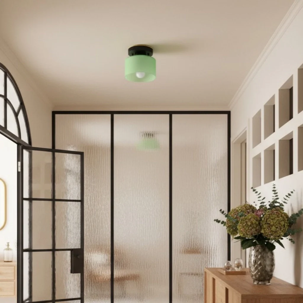 Brielle Bauhaus Colourful Glass Ceiling Lamp