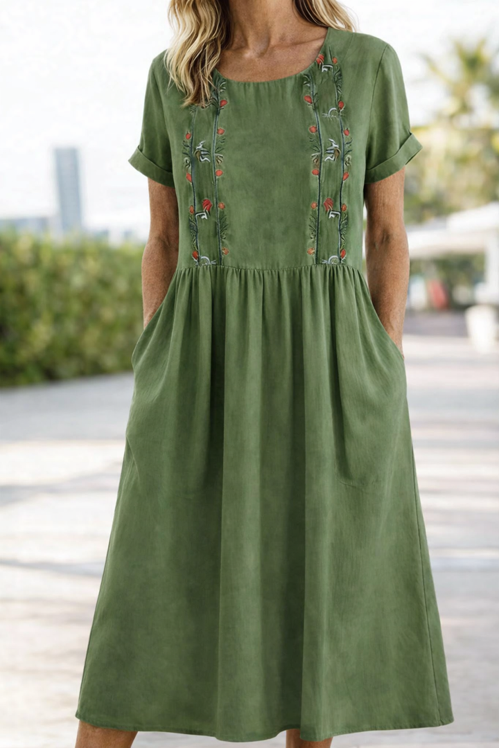 Women's Floral Midi Summer Dress – image 5