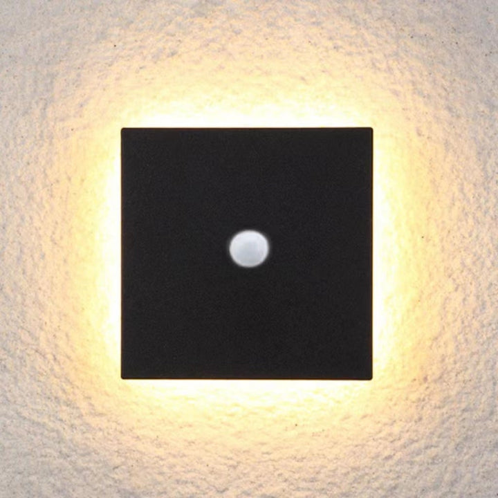 Halo Disc Outdoor Wall Light | Round or Square, Optional Sensor