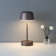 Metal Cone Cordless Table Lamp