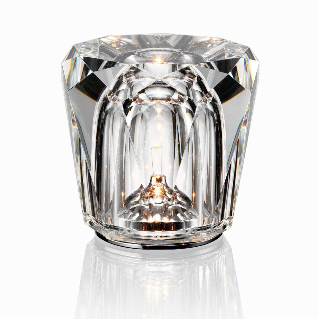 Rechargeable Crystal Glass Table Lamp | Cordless, Three Cuts
