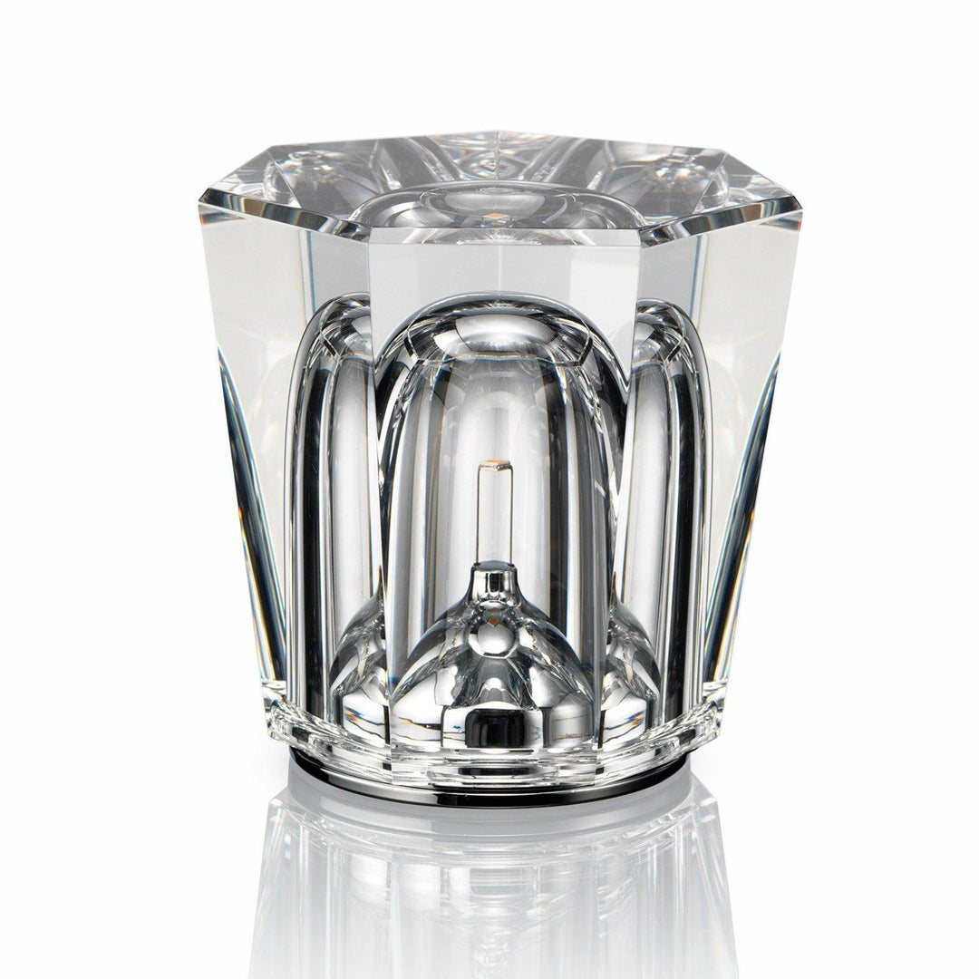 Rechargeable Crystal Glass Table Lamp | Cordless, Three Cuts