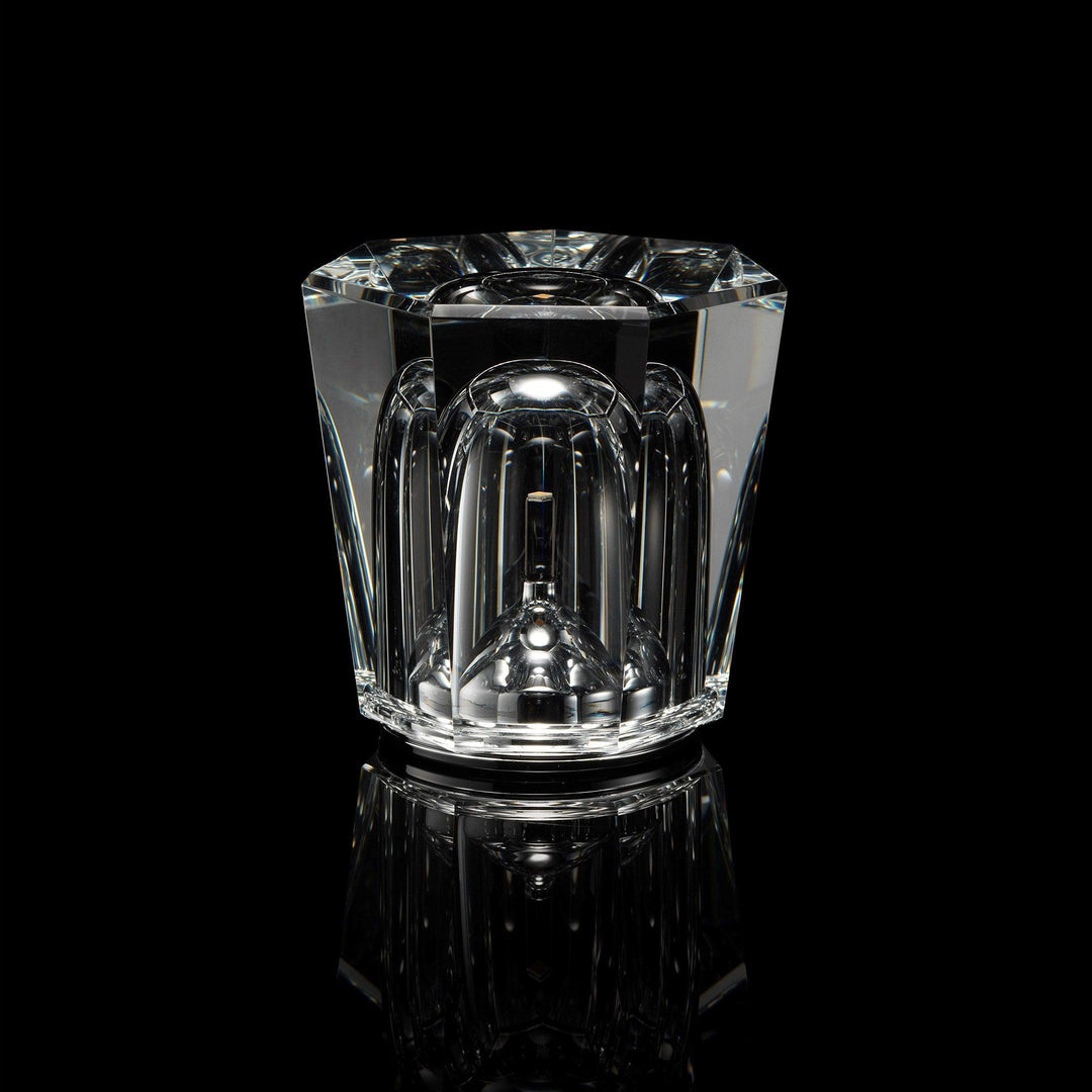 Rechargeable Crystal Glass Table Lamp | Cordless, Three Cuts