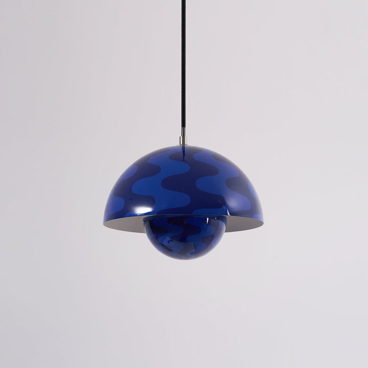 Dome Shade Pendant Light With Floating Globe Diffuser