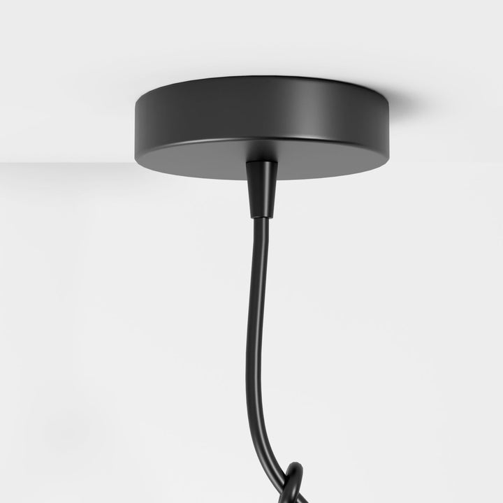 Climbing Figure Pendant Light | Black Wrought Iron, 1 or 3 Lights