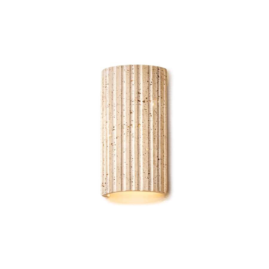 Fluted Travertine Wall Light – image 2