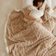 Textured Sherpa Fleece Blanket | Double Sided, Seven Colours