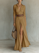 Women's Long-Sleeve Collared Summer Dress – image 4