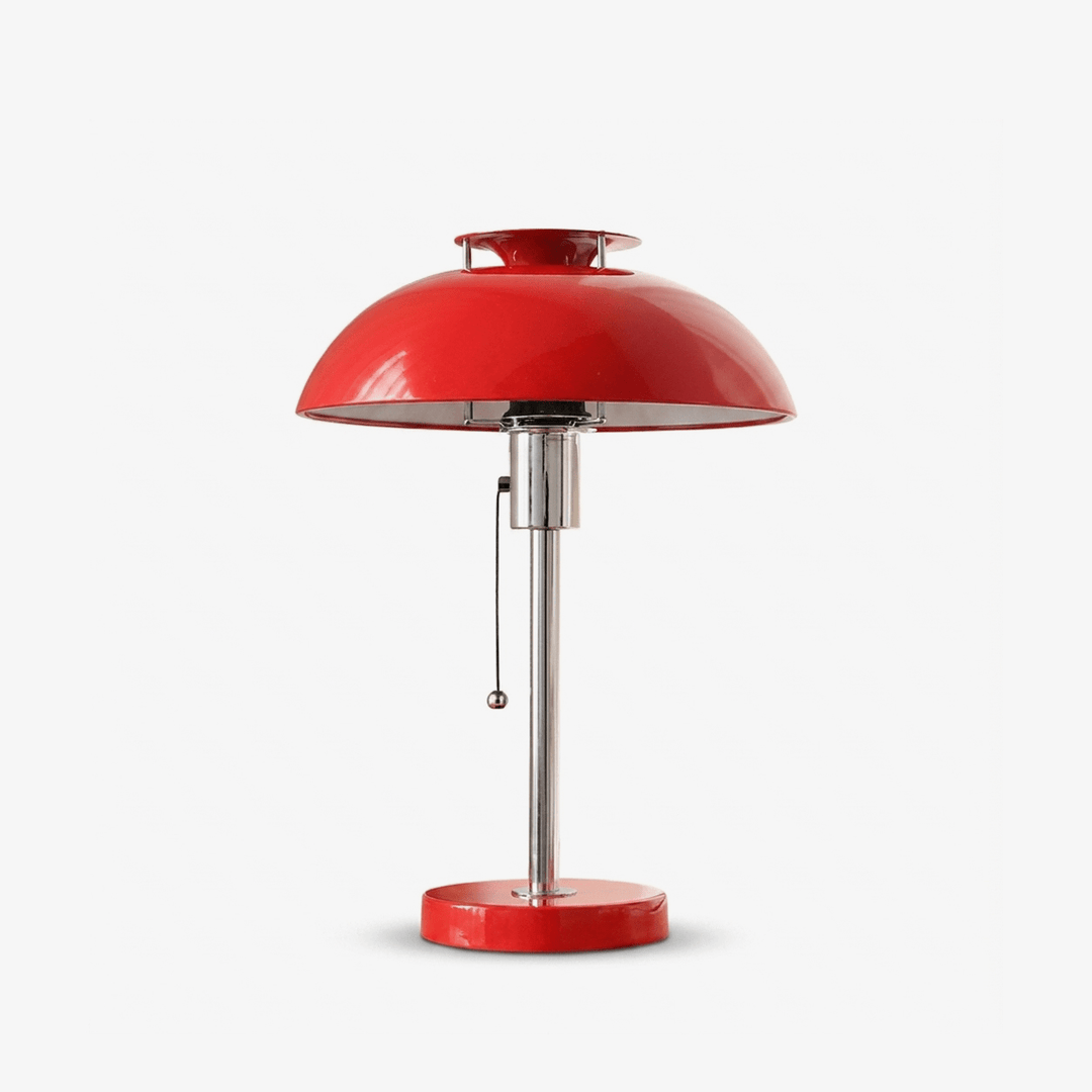 Chrome Mushroom Table Lamp | Metal Dome, Four Colours