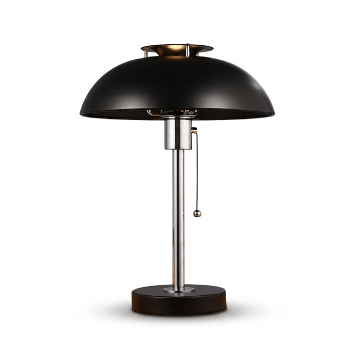 Chrome Mushroom Table Lamp | Metal Dome, Four Colours