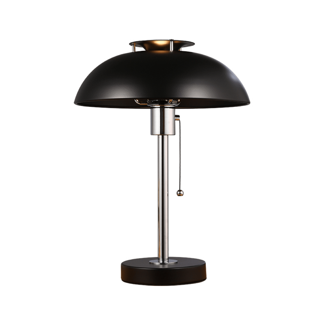 Chrome Mushroom Table Lamp | Metal Dome, Four Colours