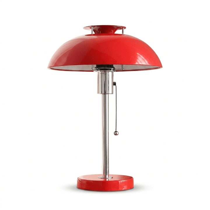 Chrome Mushroom Table Lamp | Metal Dome, Four Colours