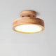 Eir Macaron Round Wood Grain Ceiling Lamp