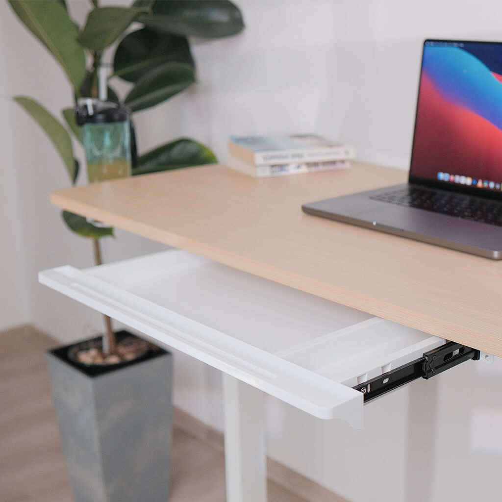 Slimline Under Desk Drawer | Adhesive, Black or White