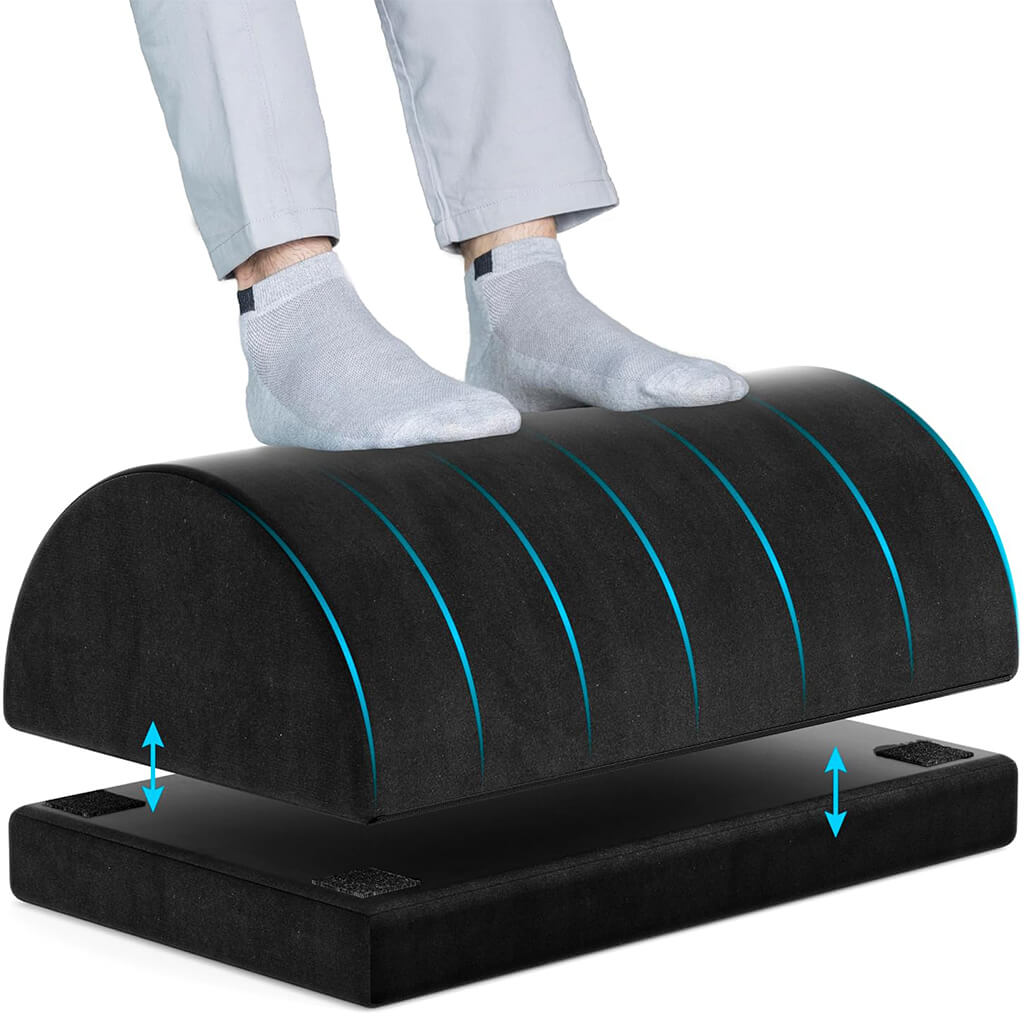 Under Desk Foot Rest | Memory Foam, Washable Cover