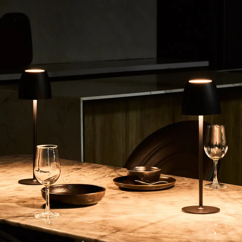 Slim Iron Cordless Table Lamp