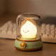 Rechargeable Flame Night Light | Glass Dome Bedside Lamp
