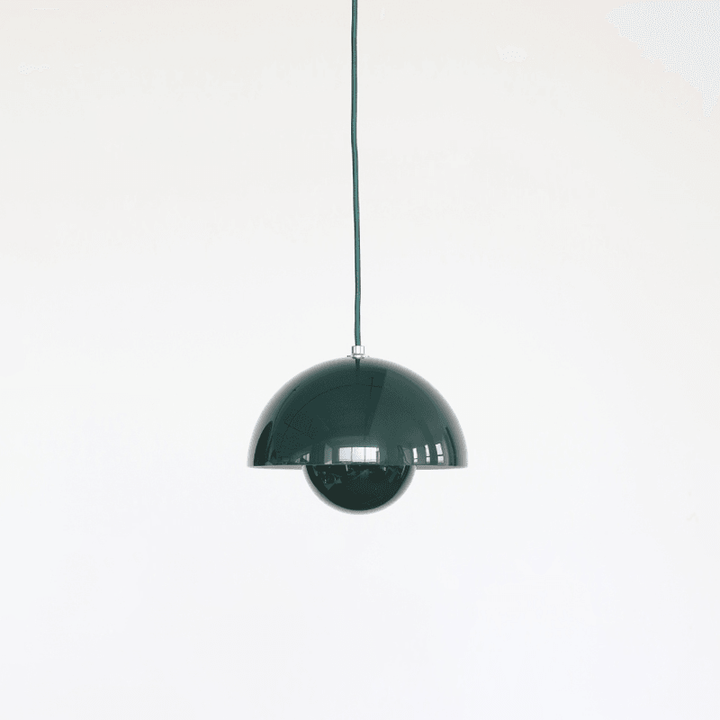 Dome Shade Pendant Light With Floating Globe Diffuser