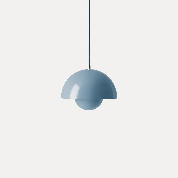 Dome Shade Pendant Light With Floating Globe Diffuser