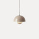 Dome Shade Pendant Light With Floating Globe Diffuser