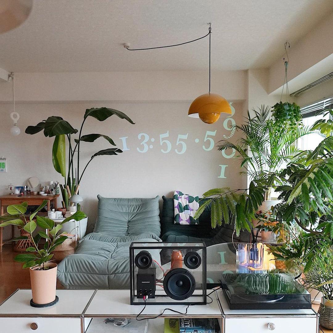Dome Shade Pendant Light With Floating Globe Diffuser