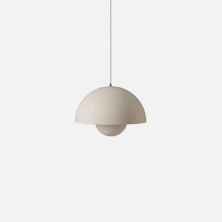 Dome Shade Pendant Light With Floating Globe Diffuser