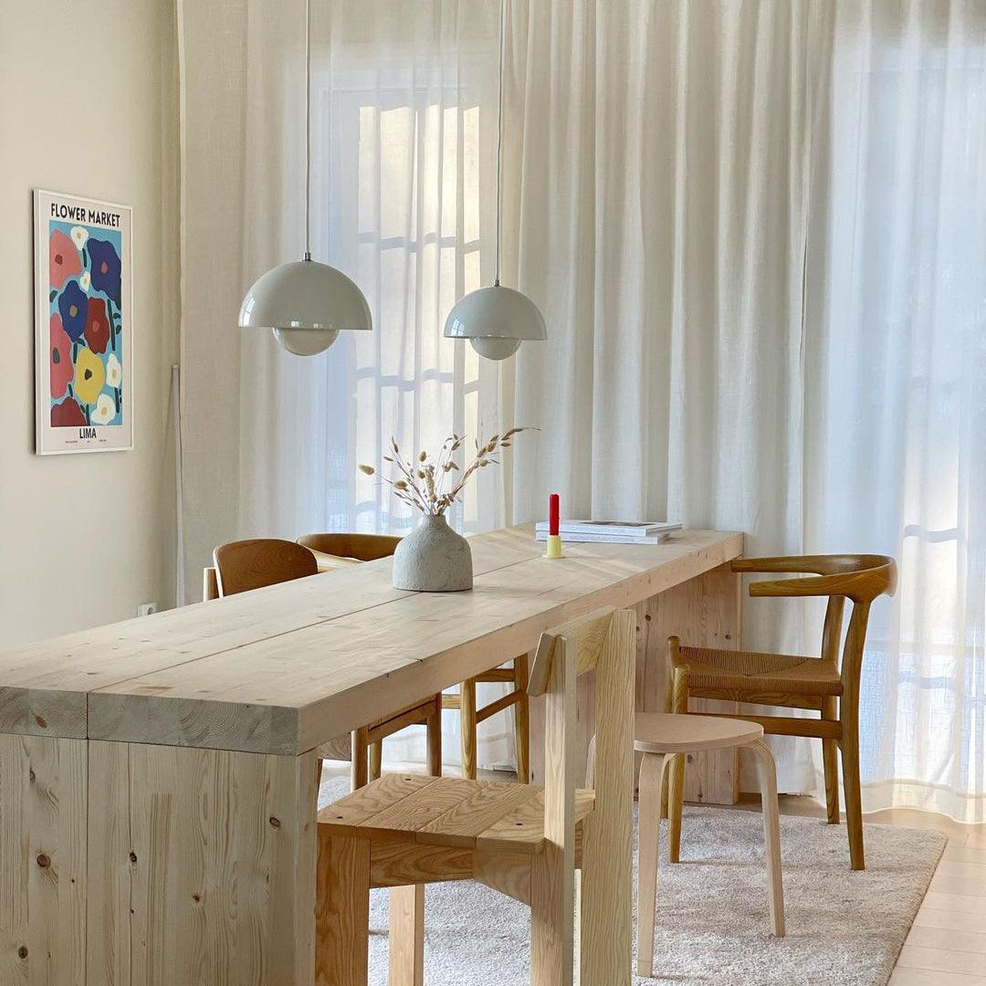 Dome Shade Pendant Light With Floating Globe Diffuser