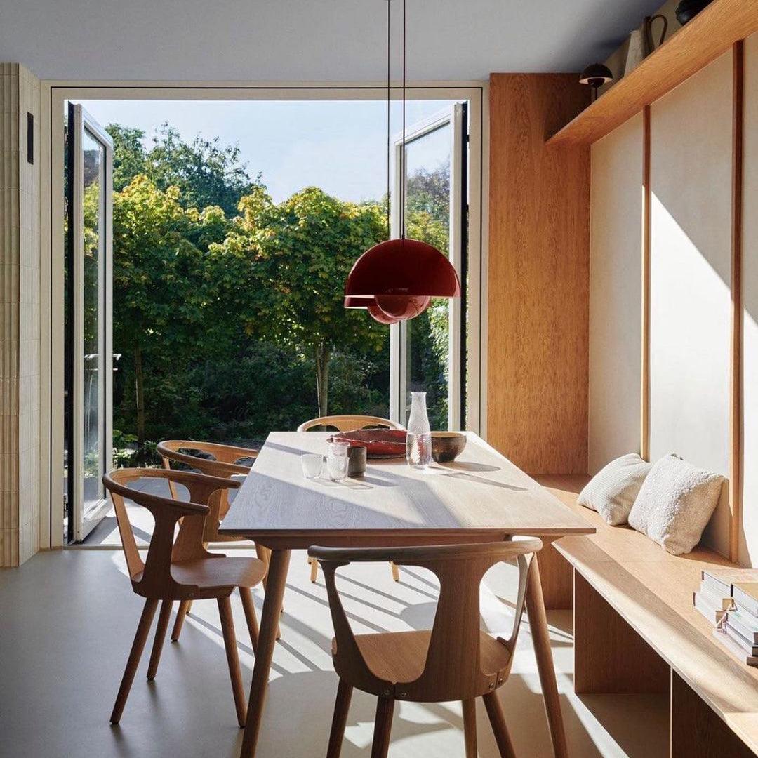 Dome Shade Pendant Light With Floating Globe Diffuser