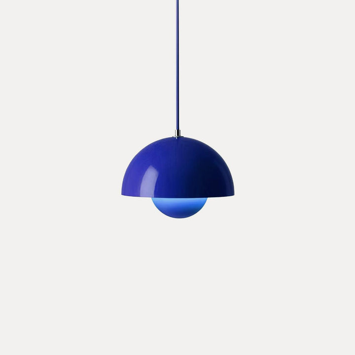 Dome Shade Pendant Light With Floating Globe Diffuser