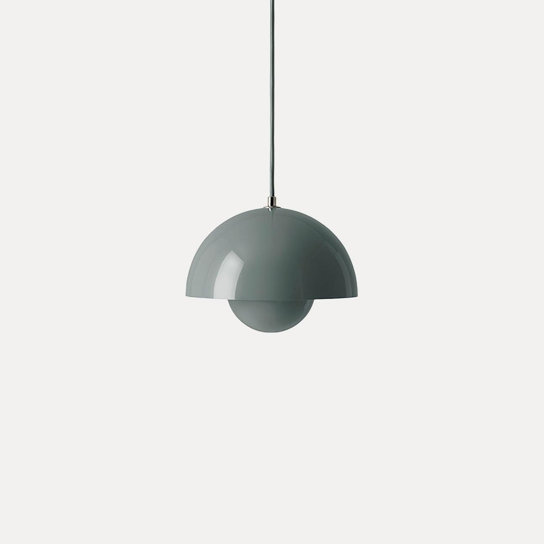 Dome Shade Pendant Light With Floating Globe Diffuser