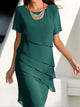 Women's Short-Sleeve Flowy Summer Dress – image 3