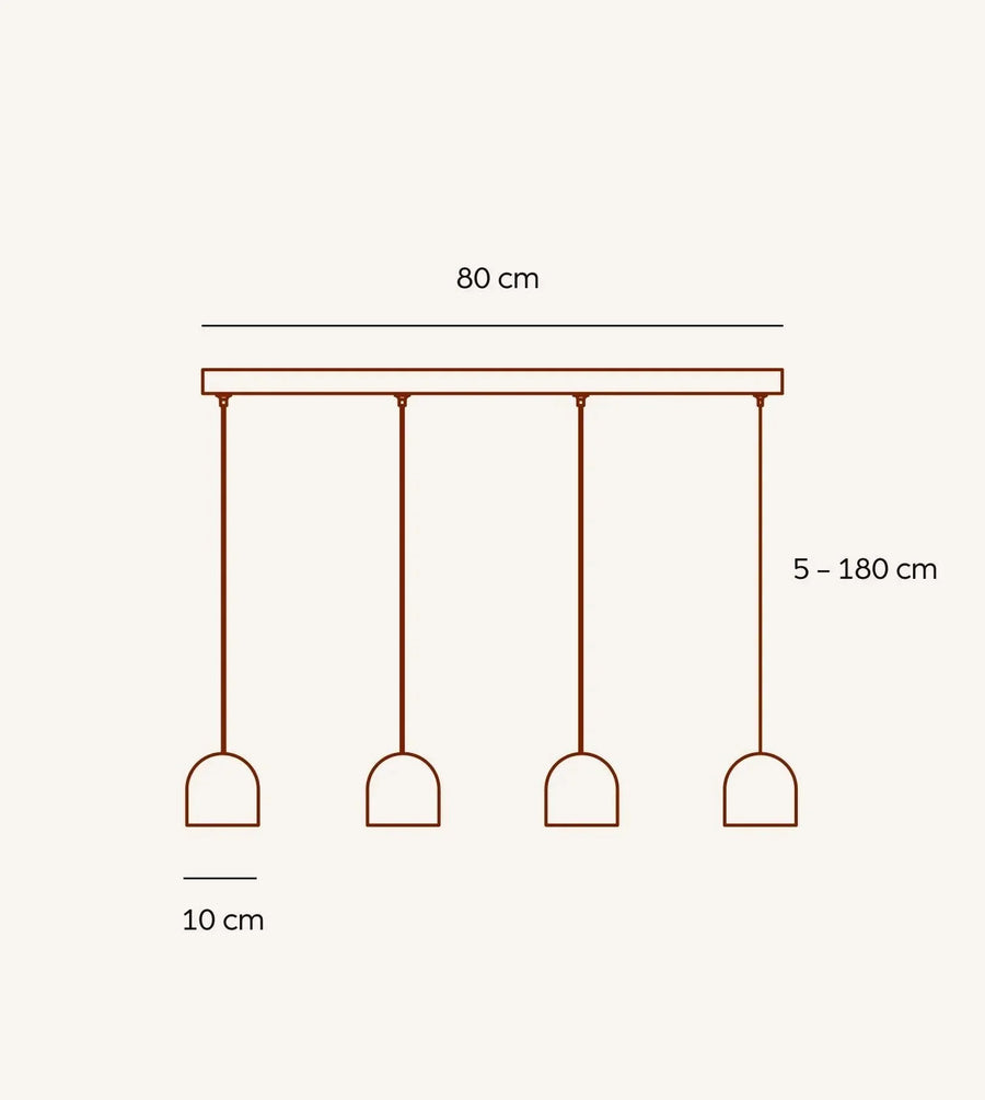 Gaia Dimmable Aluminium Ceiling Light, view 2