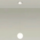 Aurell Glass LED Pendant Light White 1 Head | Celestre