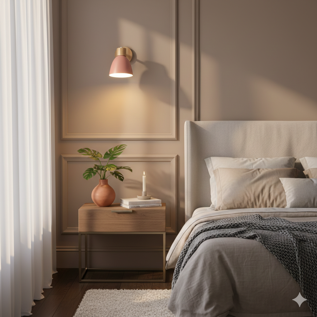 Modern Minimalist Wooden Cone LED Wall Sconce