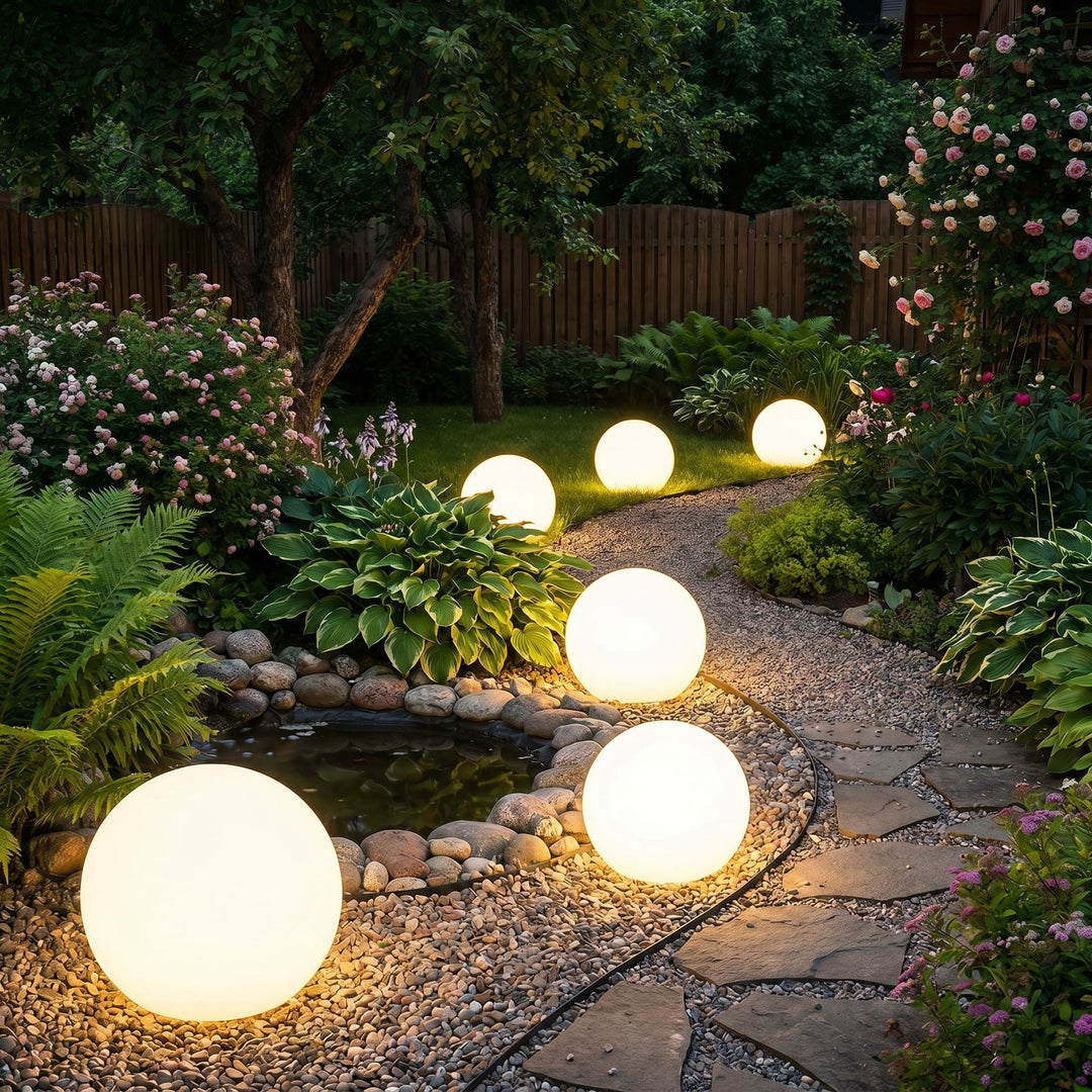 Solar Garden Orb - Wireless Outdoor Light