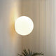 Round Glass Orb Wall Light