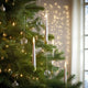 Christmas Tree Candle Lights with Crystal Drops