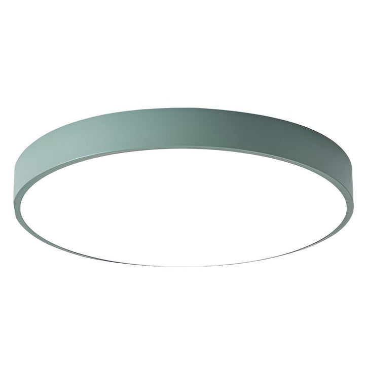 Low-Profile Round LED Ceiling Light With Minimal Frame