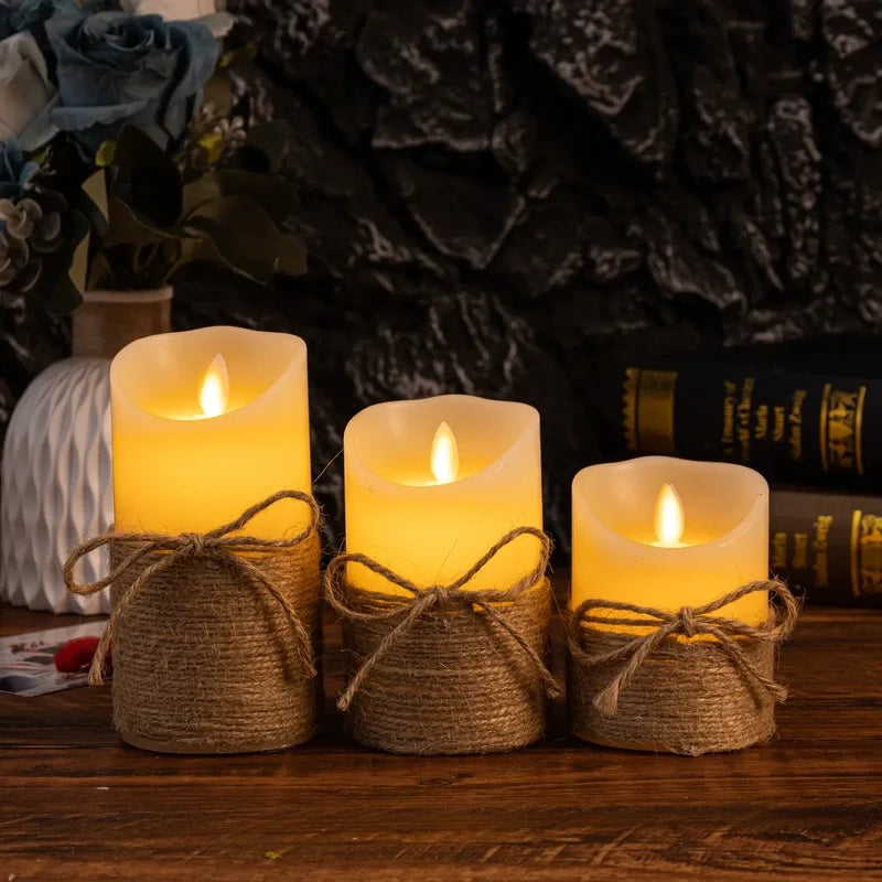 Flameless LED Block Candles