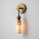 Alabaster Tube Wall Light | Brass, Black or Nickel, 1 or 2 Heads