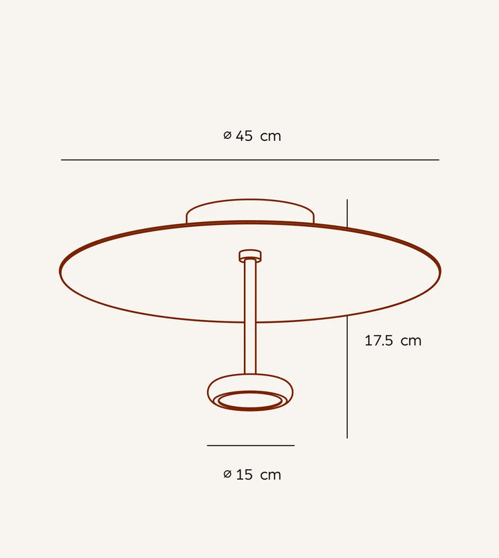Iluma Dimmable Aluminium Ceiling Light, view 9