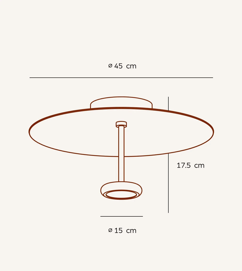 Iluma Dimmable Aluminium Ceiling Light, view 2